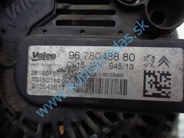 alternátor na fiat scudo II 2,0jtd, 9678048880